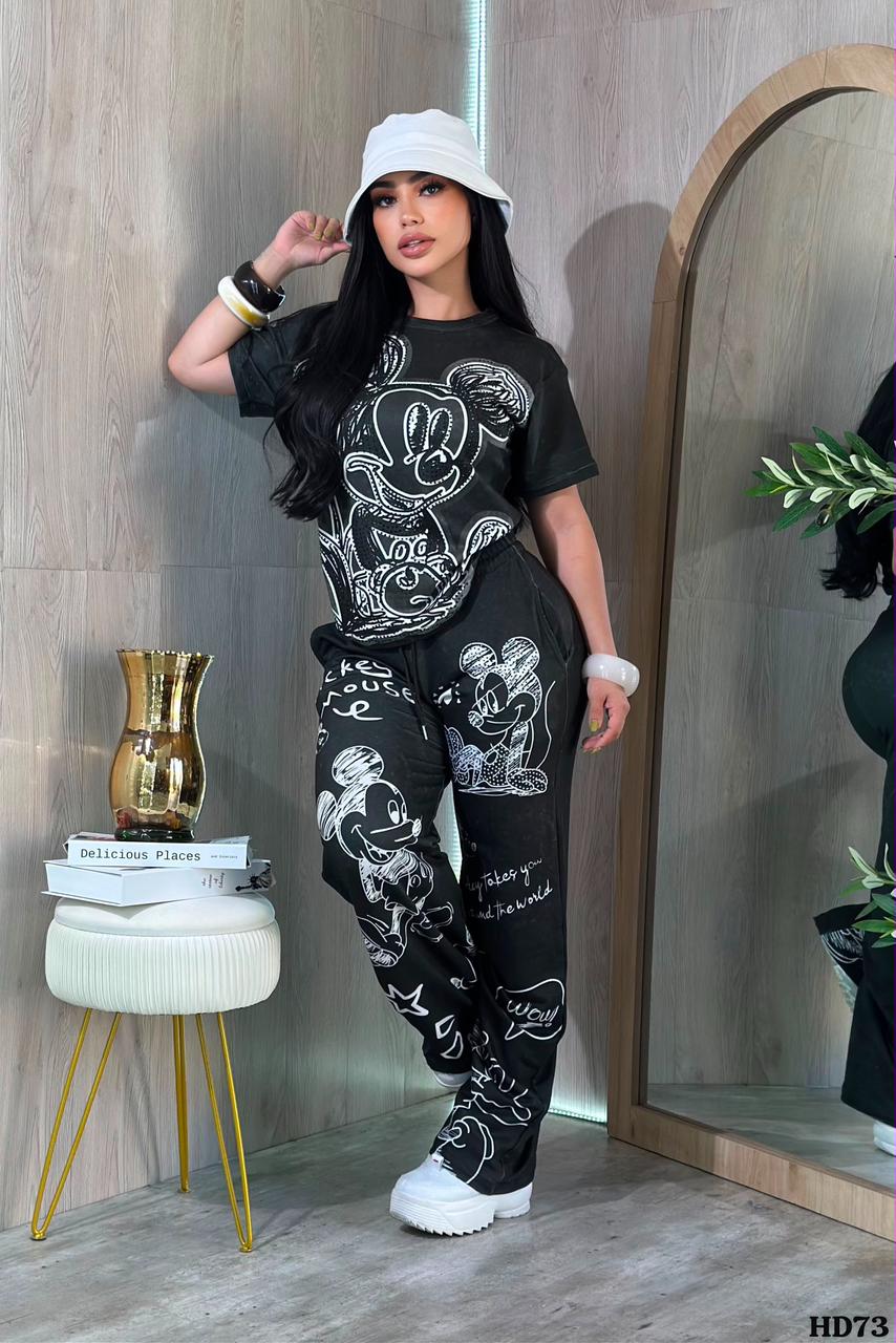 Conjunto Tie Dye - Negro