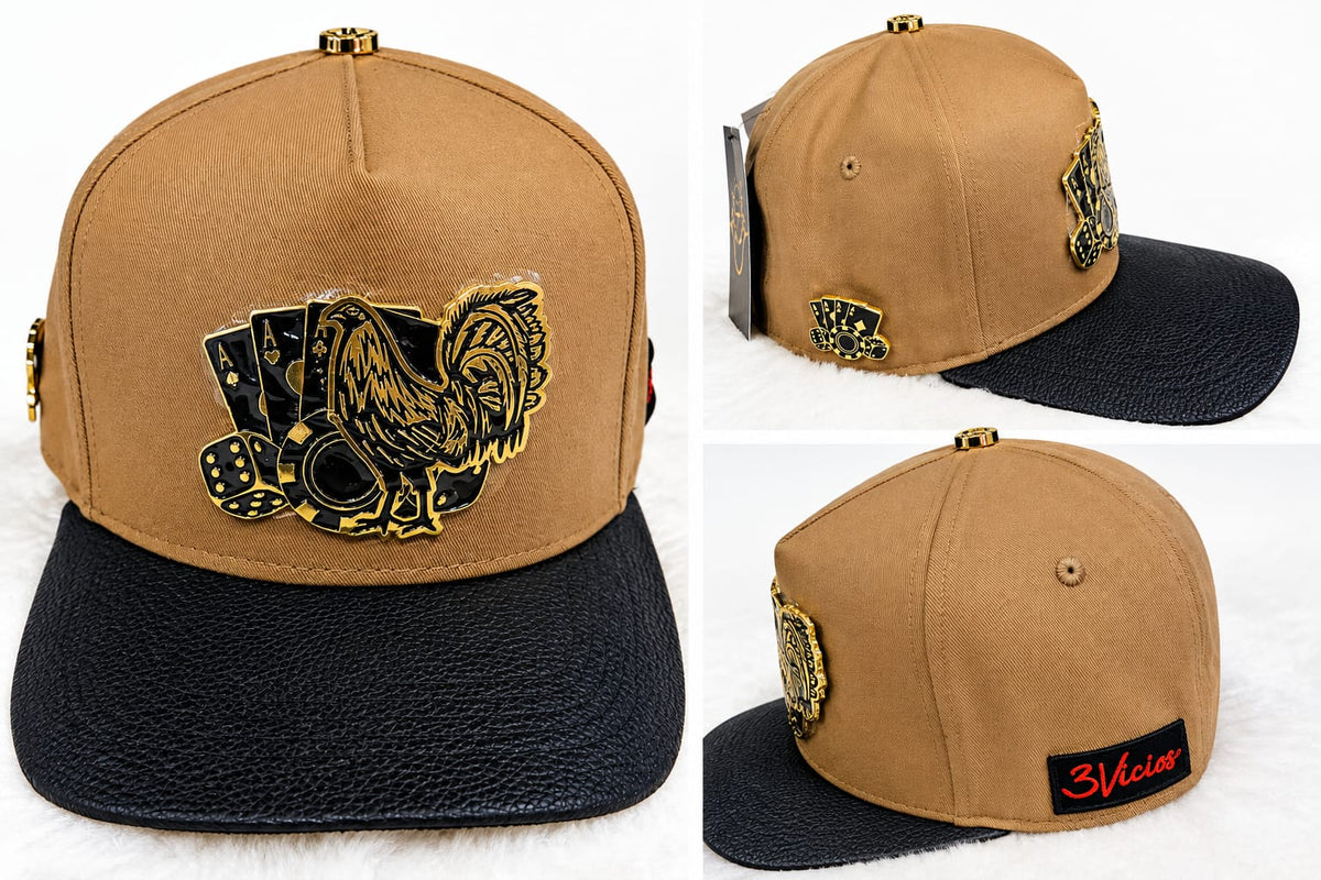 Gorra 3Vicios - Camel y Negro
